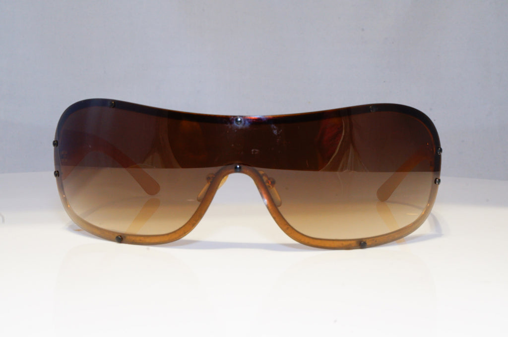 PRADA Mens Womens Designer Sunglasses Gold Shield SPR 63H 5AK-6S1 20756