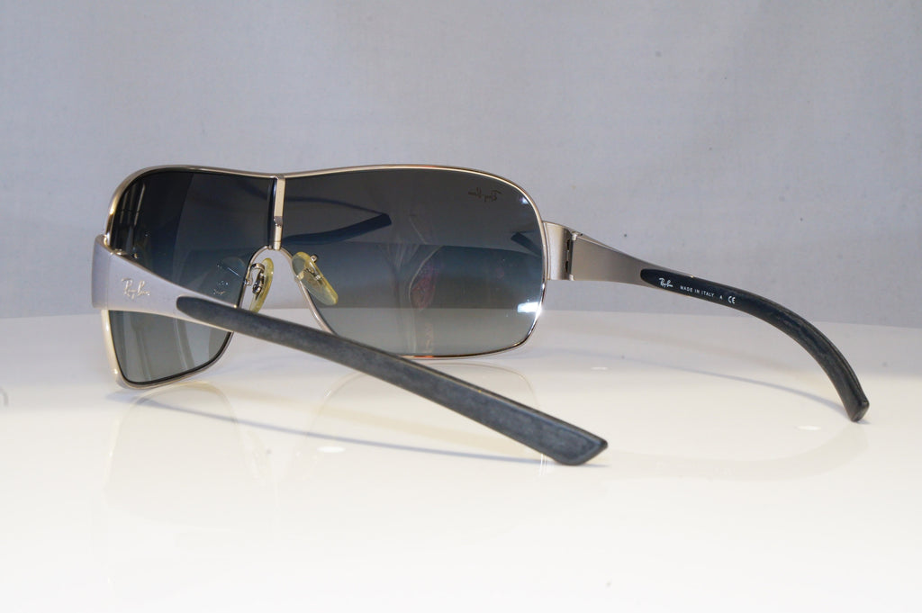 RAY-BAN Mens Designer Sunglasses Silver Shield RB 3392 003/8G 20749
