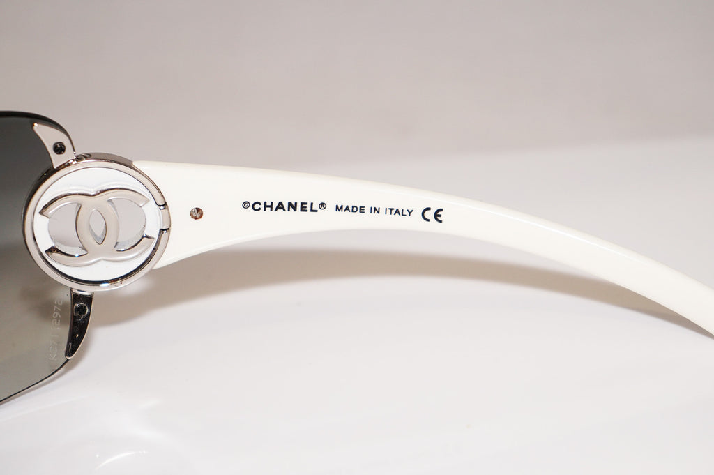 CHANEL Womens Designer Sunglasses White Shield 4145 C124 8G 15963