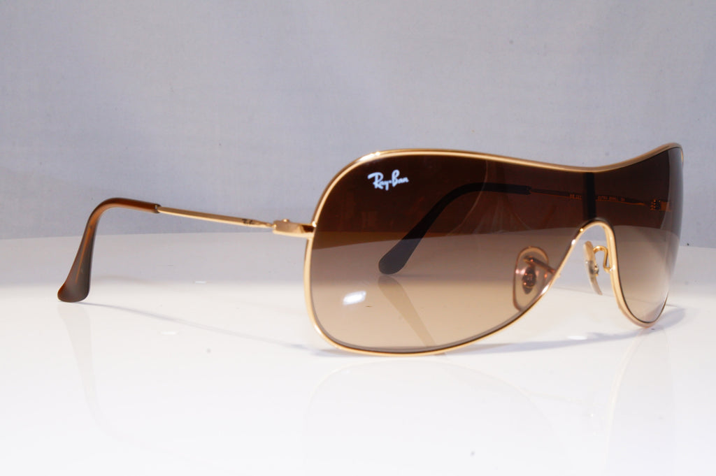 RAY-BAN Mens Womens Sunglasses Gold Shield EXTRA SMALL RB 3211 001/13 21803