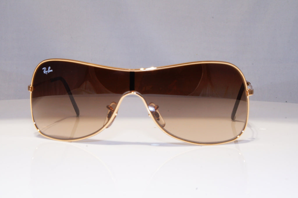 RAY-BAN Mens Womens Sunglasses Gold Shield EXTRA SMALL RB 3211 001/13 21803