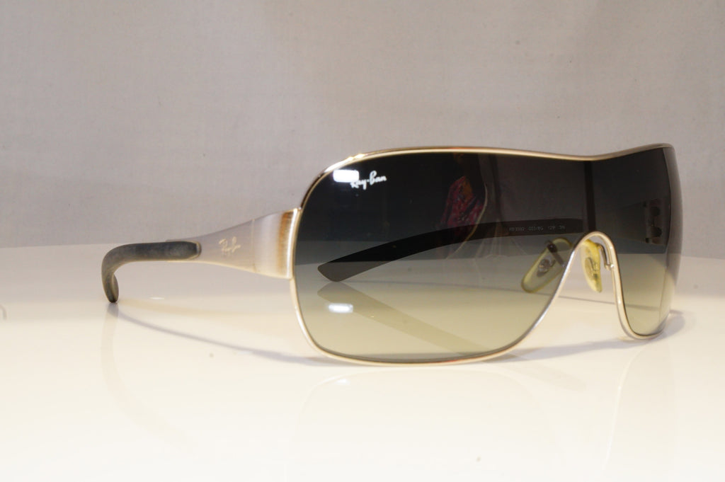 RAY-BAN Mens Designer Sunglasses Silver Shield RB 3392 003/8G 20749