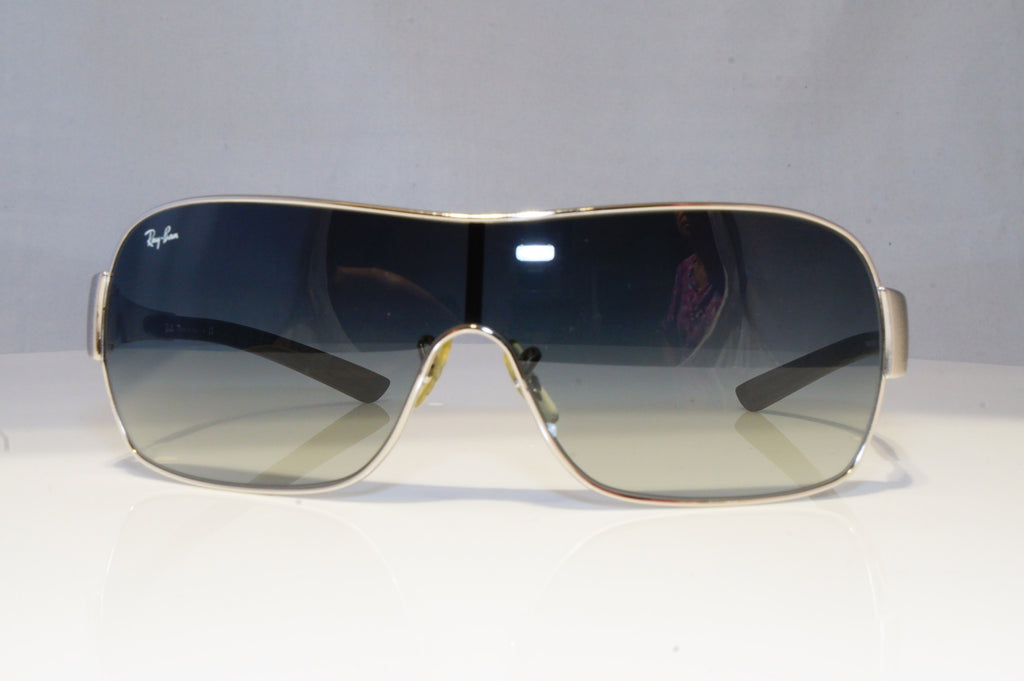 RAY-BAN Mens Designer Sunglasses Silver Shield RB 3392 003/8G 20749