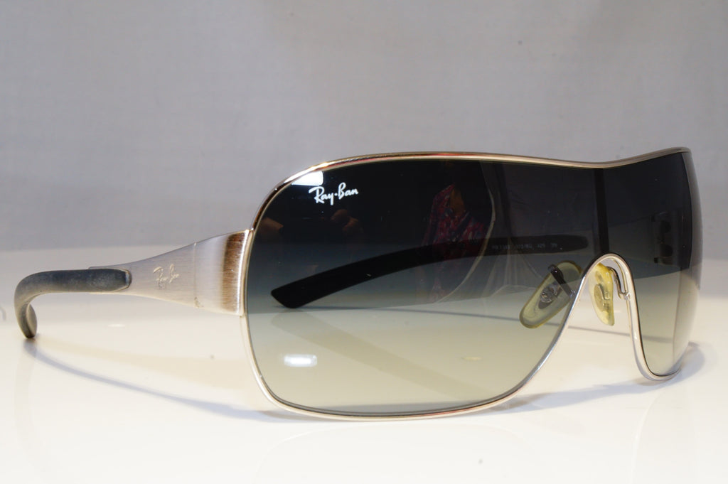 RAY-BAN Mens Designer Sunglasses Silver Shield RB 3392 003/8G 20749