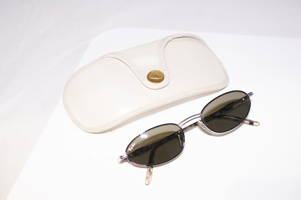 RAY-BAN 1990 Vintage Mens Designer Sunglasses Brown Rectangle W2550 Slv 15417