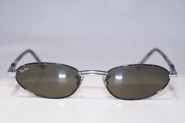 RAY-BAN 1990 Vintage Mens Designer Sunglasses Brown Rectangle W2550 Slv 15417