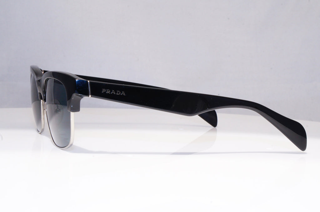 PRADA Mens Polarized Designer Sunglasses Black Rectangle SPR 11P 1AB-5Z1 18422