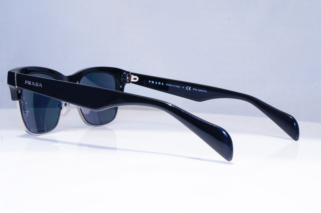 PRADA Mens Polarized Designer Sunglasses Black Rectangle SPR 11P 1AB-5Z1 18422