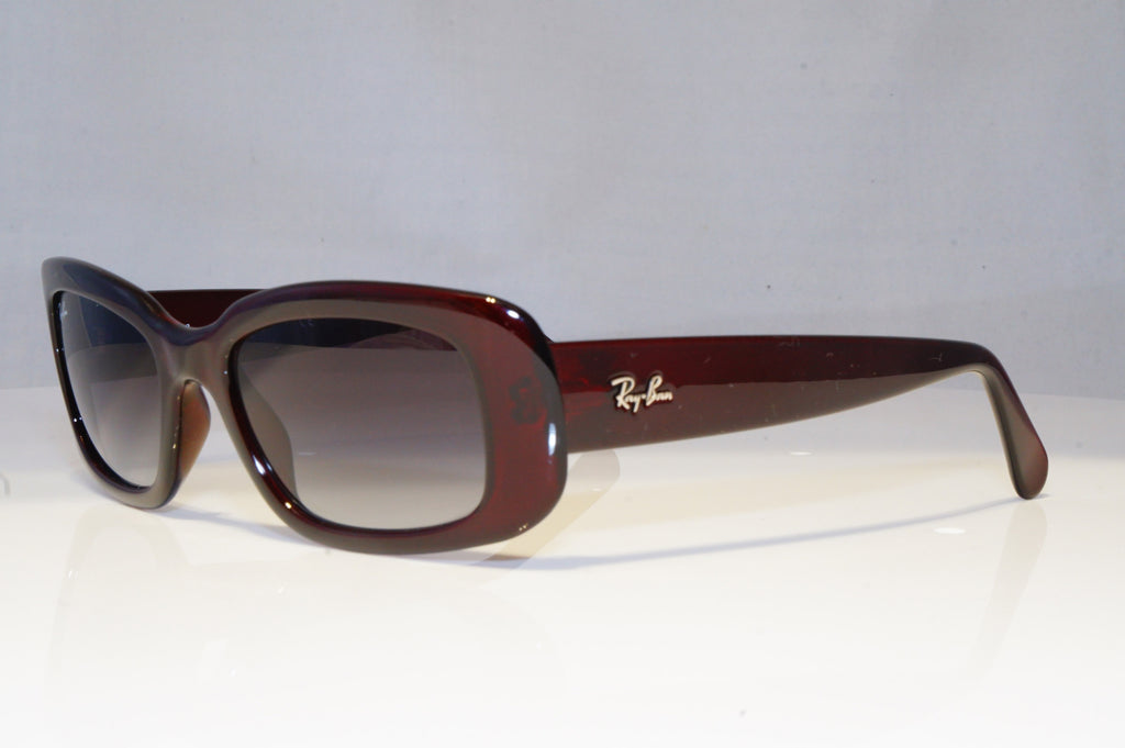 RAY-BAN Mens Designer Sunglasses Burgundy Rectangle RB 4122 735/8G 20772