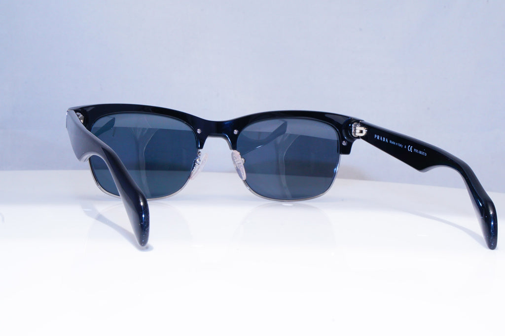 PRADA Mens Polarized Designer Sunglasses Black Rectangle SPR 11P 1AB-5Z1 18422