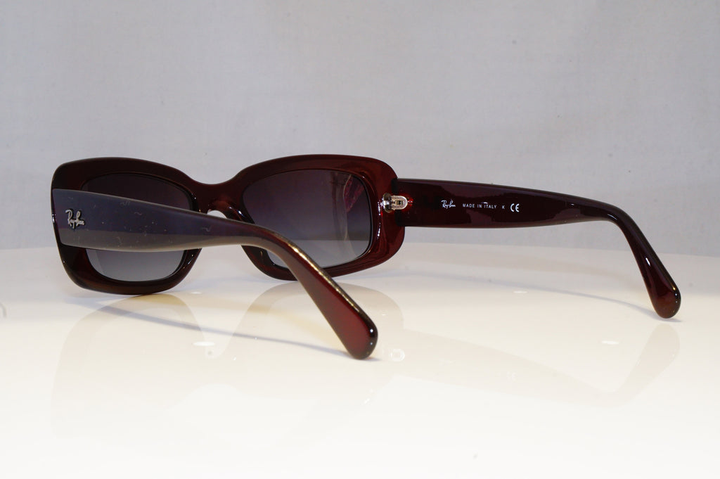 RAY-BAN Mens Designer Sunglasses Burgundy Rectangle RB 4122 735/8G 20772