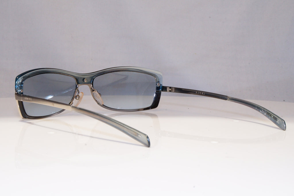 GUCCI Womens Vintage 1990 Designer Sunglasses Silver Rectangle GG 2689 6P7 21811