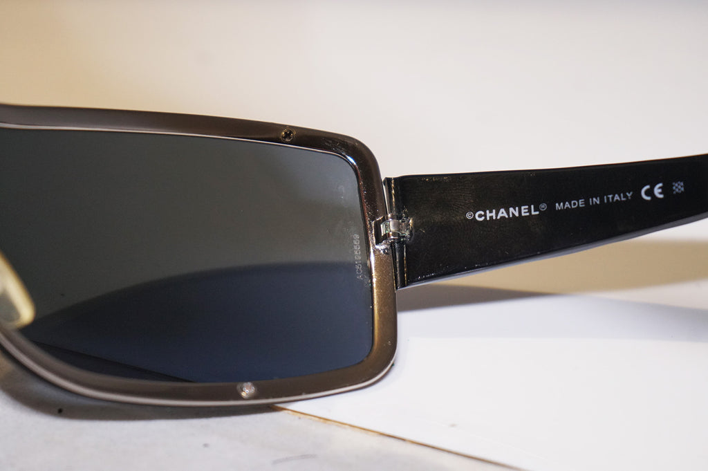 CHANEL Womens Designer Sunglasses Black Shield 4126 C.127/87 15394