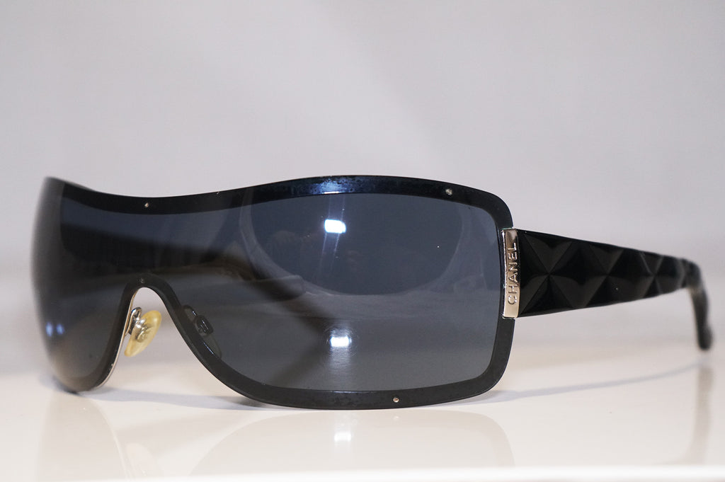 CHANEL Womens Designer Sunglasses Black Shield 4126 C.127/87 15394