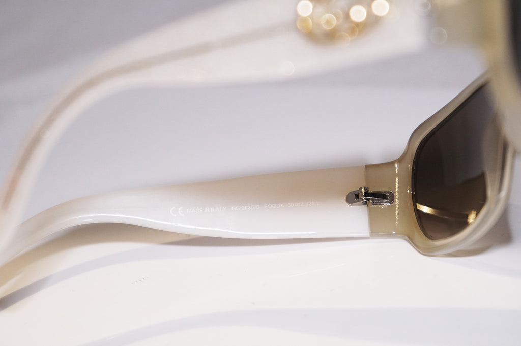 GUCCI Womens Designer Sunglasses White Rectangle GG 2935 EOODA 15423