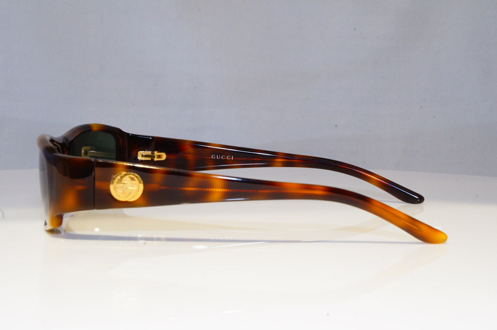 GUCCI Mens Womens Vintage Designer Sunglasses Brown Rectangle GG 1482 05L 20733