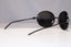 DOLCE & GABBANA Womens Diamante Designer Sunglasses Black Round DG 637S B5 21805