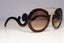 PRADA Womens Baroque Swirl Designer Sunglasses Brown Round SPR 13S 2AU-3D0 19697