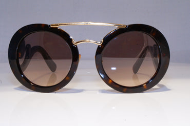 PRADA Womens Baroque Swirl Designer Sunglasses Brown Round SPR 13S 2AU-3D0 19697