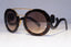 PRADA Womens Baroque Swirl Designer Sunglasses Brown Round SPR 13S 2AU-3D0 19697