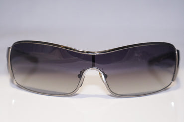 PRADA Boxed Mens Designer Sunglasses Silver Shield SPR 53H 5AV-5D1 15374