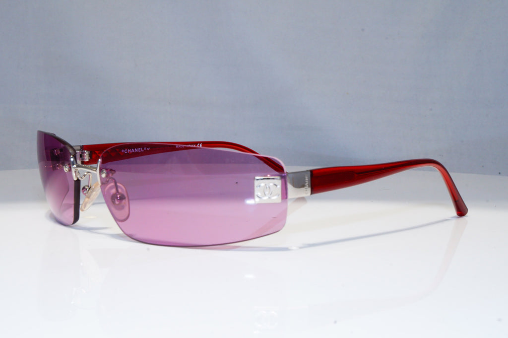 CHANEL Womens Vintage 1990 Sunglasses Burgundy Rectangle 4018 147/76 21793