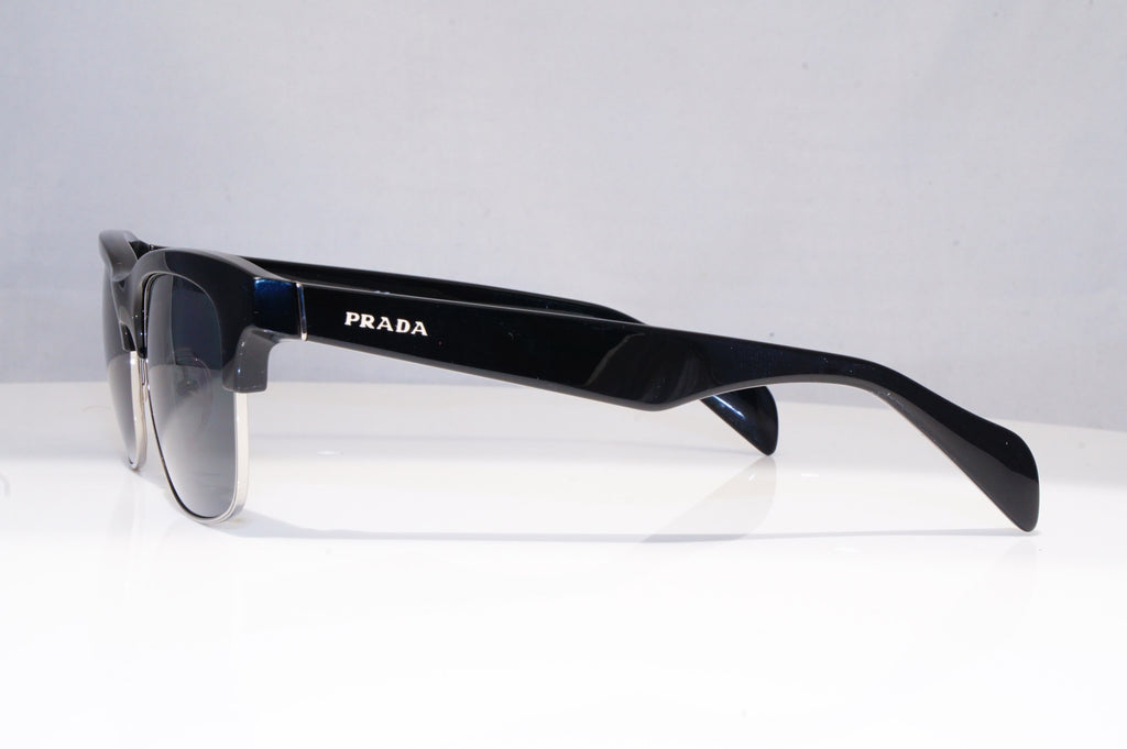 PRADA Mens Polarized Designer Sunglasses Black Rectangle SPR 11P 1AB-5Z1 18270