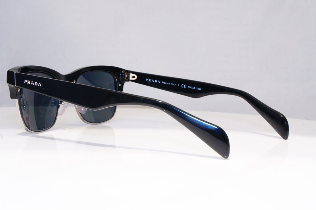 PRADA Mens Polarized Designer Sunglasses Black Rectangle SPR 11P 1AB-5Z1 18270