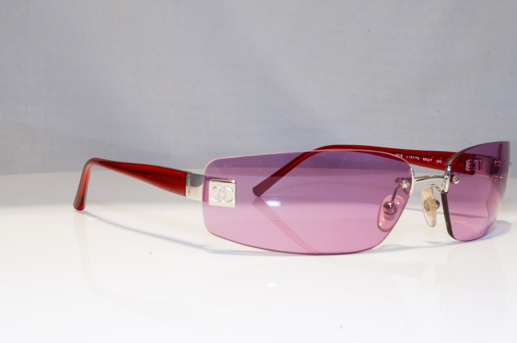 CHANEL Womens Vintage 1990 Sunglasses Burgundy Rectangle 4018 147/76 21793
