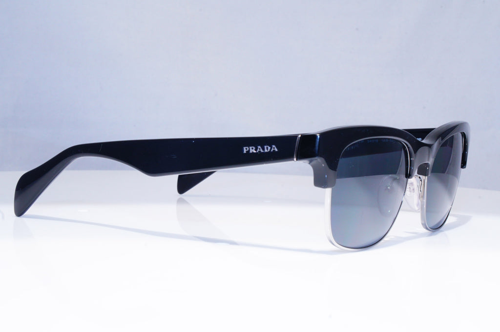 PRADA Mens Polarized Designer Sunglasses Black Rectangle SPR 11P 1AB-5Z1 18270