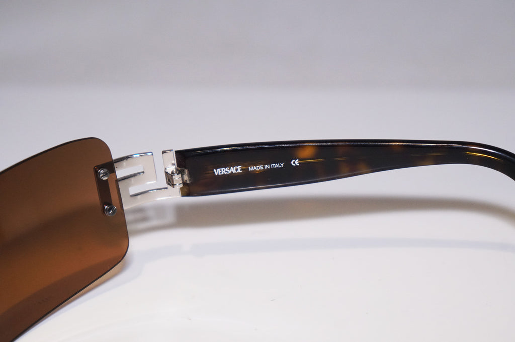 VERSACE Womens Designer Sunglasses Brown Rectangle MOD 2010 1000/6U 15318