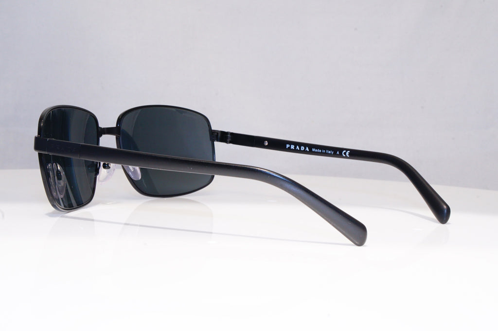 PRADA Mens Designer Sunglasses Black Rectangle SPR 54Q 1BO-1A1 18401