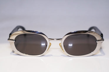 DIOR Vintage 1990 Womens Designer Sunglasses Silver Oval CARLA 24D 15304