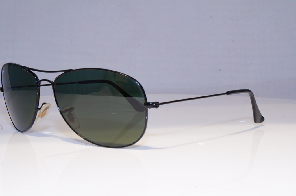 RAY-BAN Mens Designer Sunglasses Black Pilot COCKPIT RB 3362 002 19651