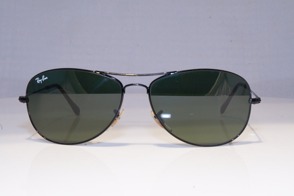 RAY-BAN Mens Designer Sunglasses Black Pilot COCKPIT RB 3362 002 19651