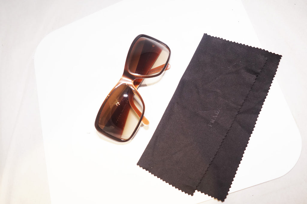 PRADA Womens Designer Sunglasses Brown Wrap SPR 09G 4BX-2Z1 14833