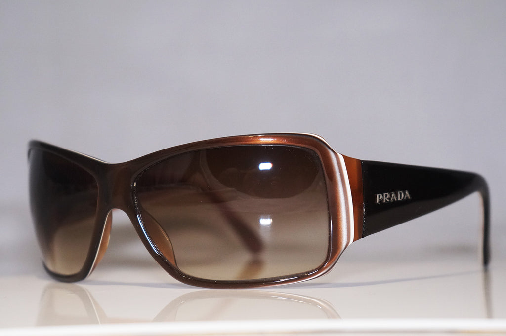 PRADA Womens Designer Sunglasses Brown Wrap SPR 09G 4BX-2Z1 14833