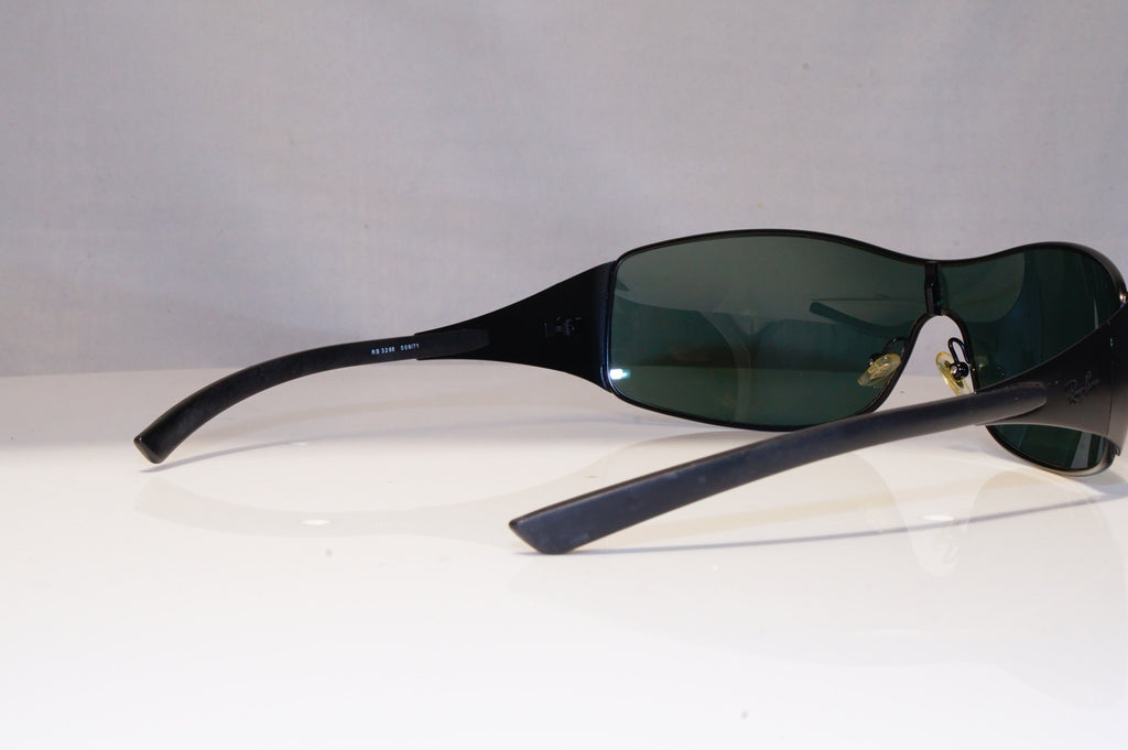 RAY-BAN Mens Vintage 1990 Designer Sunglasses Black Shield RB 3268 006/71 21780