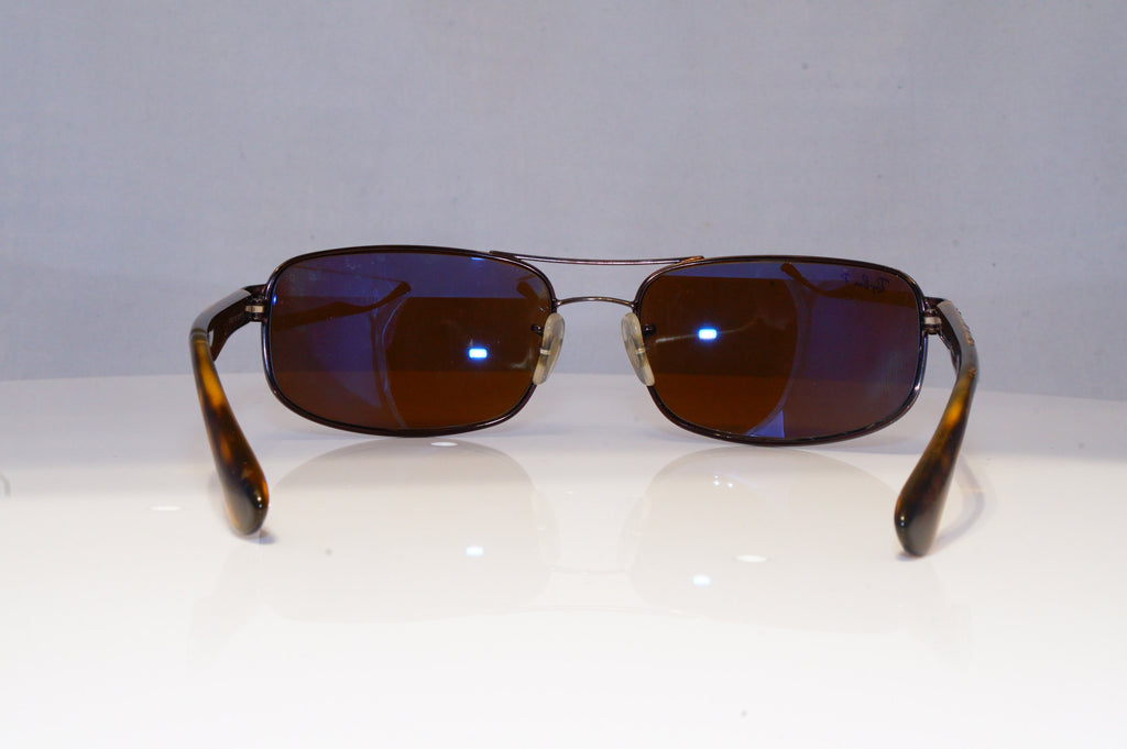RAY-BAN Mens Polarized Designer Sunglasses Brown Rectangle RB 3445 014/57 20741