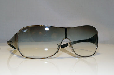 RAY-BAN Mens Designer Sunglasses Silver Shield RB 3321 041/8E 17556