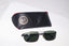 RAY-BAN 1990 Vintage Mens Designer Sunglasses Black Rectangle RB 3132 006 15387