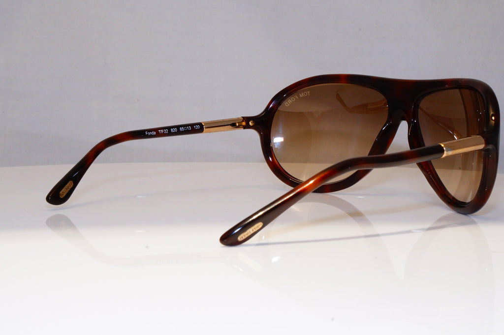 TOM FORD Mens Boxed Designer Sunglasses Brown Pilot Fonda TF 22 820 21790