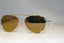 PRADA Mens Designer Sunglasses Gold Aviator SPS 50S ZVN-1CO 17554