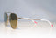 PRADA Mens Designer Sunglasses Gold Aviator SPS 50S ZVN-1CO 17554