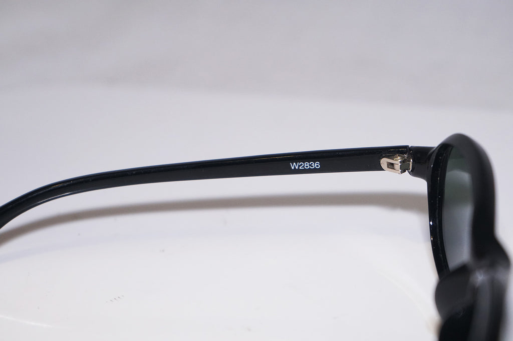RAY-BAN 1990 Vintage Mens Designer Sunglasses Black Oval W2836 Blk 15386