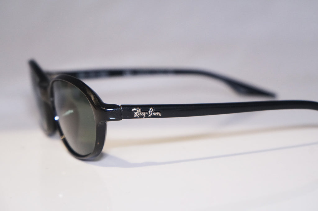 RAY-BAN 1990 Vintage Mens Designer Sunglasses Black Oval W2836 Blk 15386
