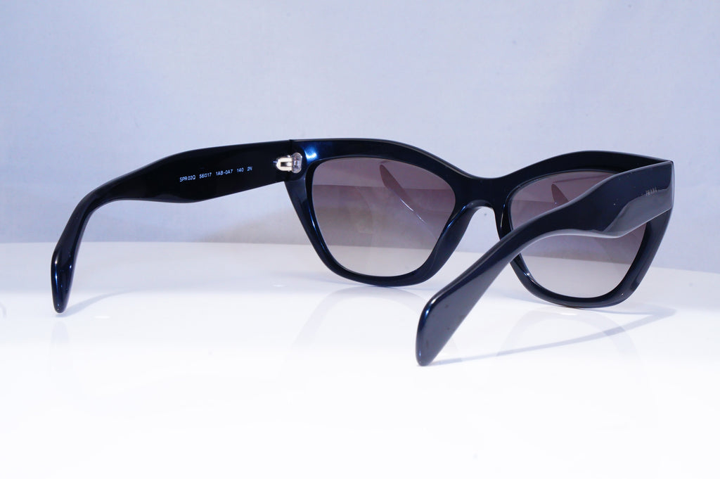 PRADA Womens Designer Sunglasses Black Cat Eye SPR 02Q 1AB-OA7 18322