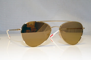 PRADA Mens Designer Sunglasses Gold Aviator SPS 50S ZVN-1CO 17554