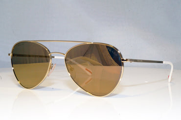PRADA Mens Designer Sunglasses Gold Aviator SPS 50S ZVN-1CO 17554