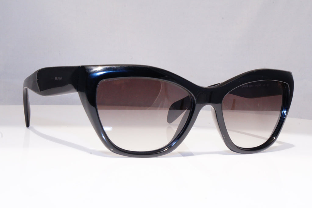 PRADA Womens Designer Sunglasses Black Cat Eye SPR 02Q 1AB-OA7 18322